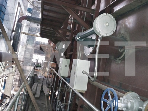 声波吹灰器-太原火电厂省煤器加装18台 脱销声波吹灰器 现场指导安装